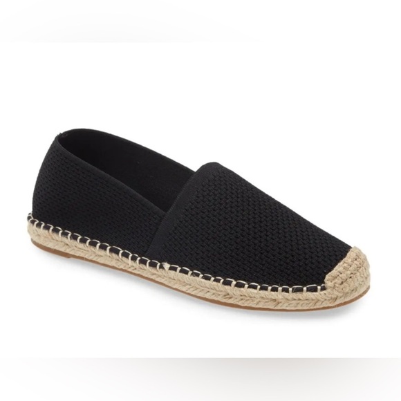 Eileen Fisher Live Knit Espadrilles Black and Tan Loafers Slip-Ons size 7 - Picture 3 of 11